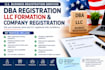 assist with dba registration fictious business name registration in US