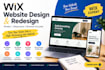 design wix website, redesign wix website, wix studio and ecommerce