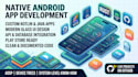 develop a native android app using kotlin java or in rust