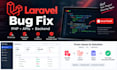 fix laravel PHP bugs and backend issues