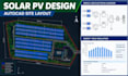design professional 2d solar pv panel array layouts and site plans in autocad