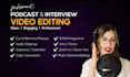 edit podcast interview talking head videos