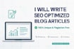 writeseo optimized blog article and creative content writing