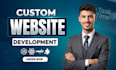 do website development as full stack web developer, front end, backend de