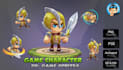 create 2d game character design, animation and game assets