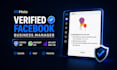 create verified fb business manager with unlimited spending limit ad account