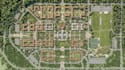 design university campus master plan site plan and institutional development map