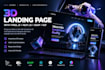create an immersive 3d landing page with threejs, webgl nextjs gsap r3f opengl