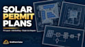 design solar permit plan set, cad drafting, and single line diagram
