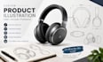 create professional product illustration, vector line art and technical drawing