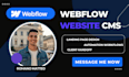 build webflow website cms webflow landing page SEO automation client handoff