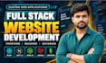 full stack web and software development, website development as frontend backend