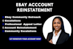 create an ebay account suspension appeal letter