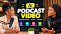 create engaging ai podcast and interview videos with captions
