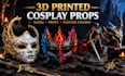 make detailed 3d printed cosplay props, masks and painted figures