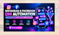 build automated manychat funnels for instagram and facebook
