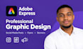 do social media posts, flyers and graphics in adobe express