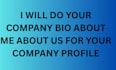 write SEO optimized company about us page