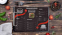 setup food and restaurant menu