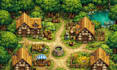 do 2d top down pixel art tileset game art tilemap rpg maker sprite sheet asset