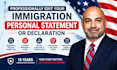 professionally edit your immigration personal statement or declaration
