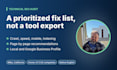 do a technical SEO audit and local website audit with a prioritized fix list