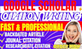 increase google scholar and scopus visibility,and publish research article