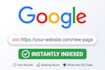 index your website urls on google instantly