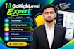 setup gohighlevel funnels, websites, landing pages