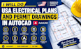 do USA electrical plans electrical drawings permit in autocad