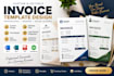 design custom editable professional invoice template in word excel PDF