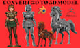 convert 2d image to 3d model stl file for 3d printing