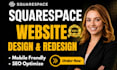 build squarespace website design and redesign squarespace website development