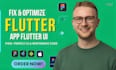 fix flutter UI bugs, errors and responsive layout issues