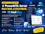 setup powermta server, bulk mail, cold email with mailwizz