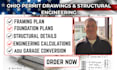 provide ohio stamp, structural engineering and permit drawings
