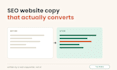 write SEO optimized website sales copy