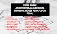 draw architectural, engineering, mep, hvac and electrical drawings city permit