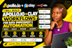 create apollo io  CRM, clay com, hubspot CRM workflows and sales automation