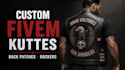 create fivem kuttes with custom back patches and rockers