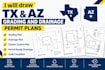 draw tx,az,grading drainage permit plans
