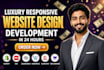build luxury website design and website development wix wordpress website