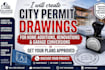 create home addition, renovation and garage conversion city permit drawings