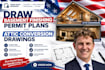 draw basement finishing permit plans and attic conversion drawings