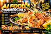 create a professional ai food commercial video