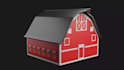 create realistic 3d product models and optimized glb files barn house mockup
