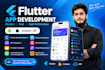 develop a flutter mobile app for android and ios