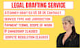 draft a professional freelance contract or service agreement