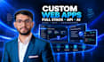 be your full stack developer for saas, API integration and ai powered web apps
