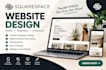 do squarespace website design, create squarespace website